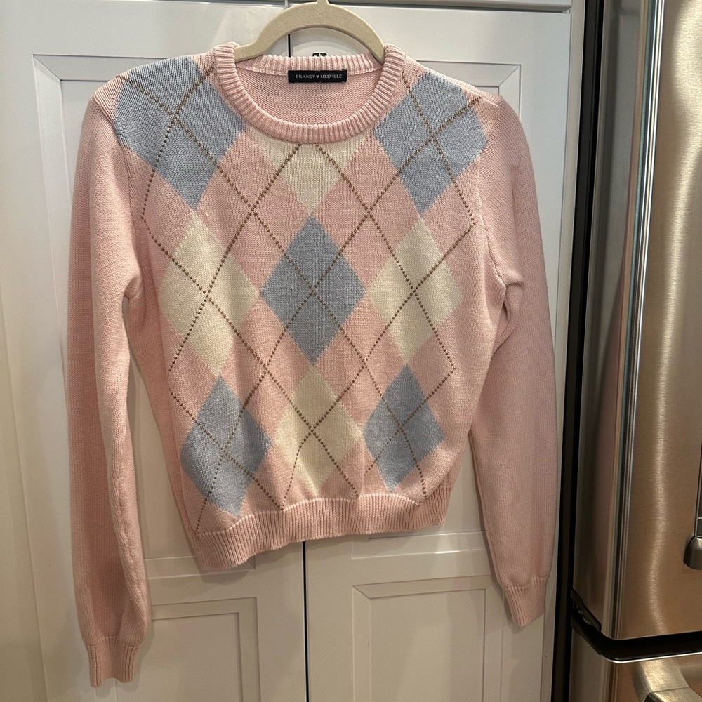 ✨ Brandy Melville Argyle Sweater